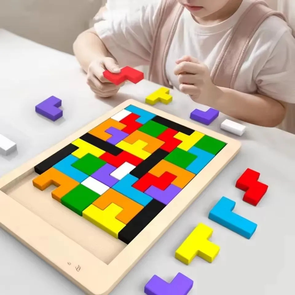 Wooden Montessori Tangram Shapes