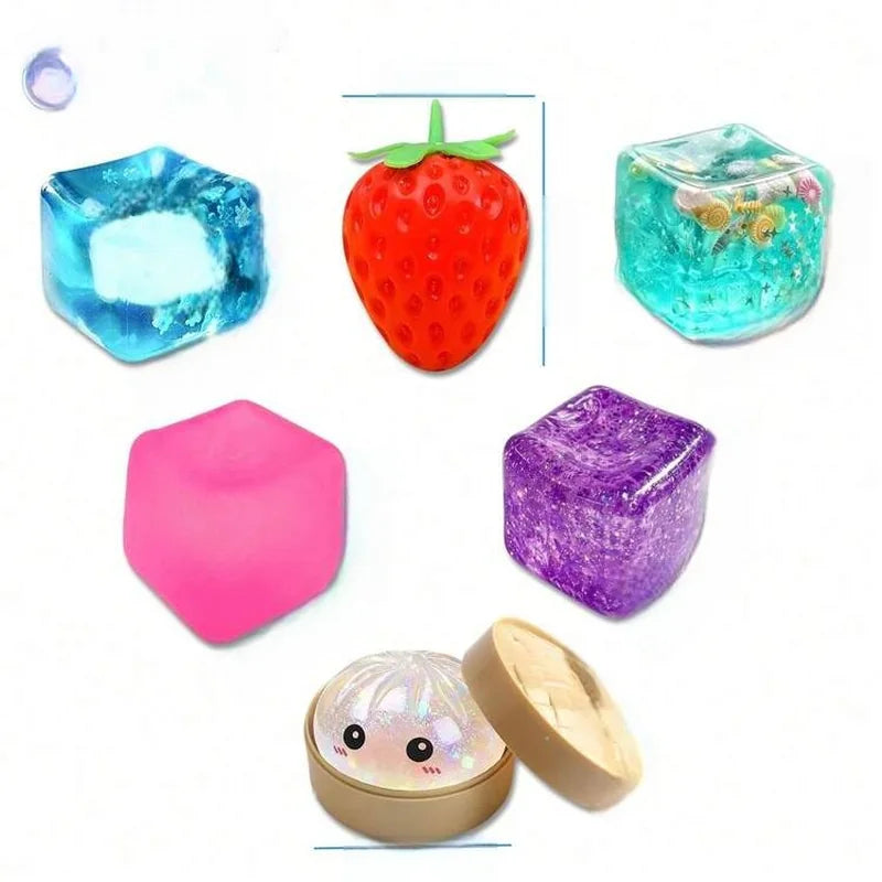 8-Piece Cute Animal Squishy Gift Pack, M brinquedo infantil