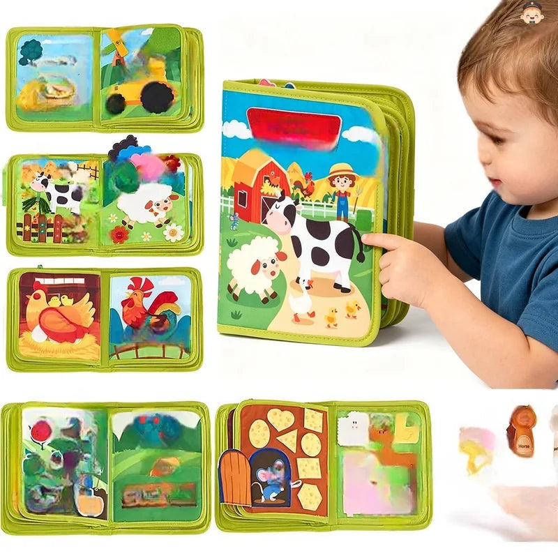 Montessori Busy Board for Toddlers Ages  brinquedo infantil