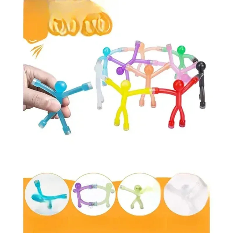EFFUN 10-Pack Click-Lock Silicone & ABS  brinquedo infantil