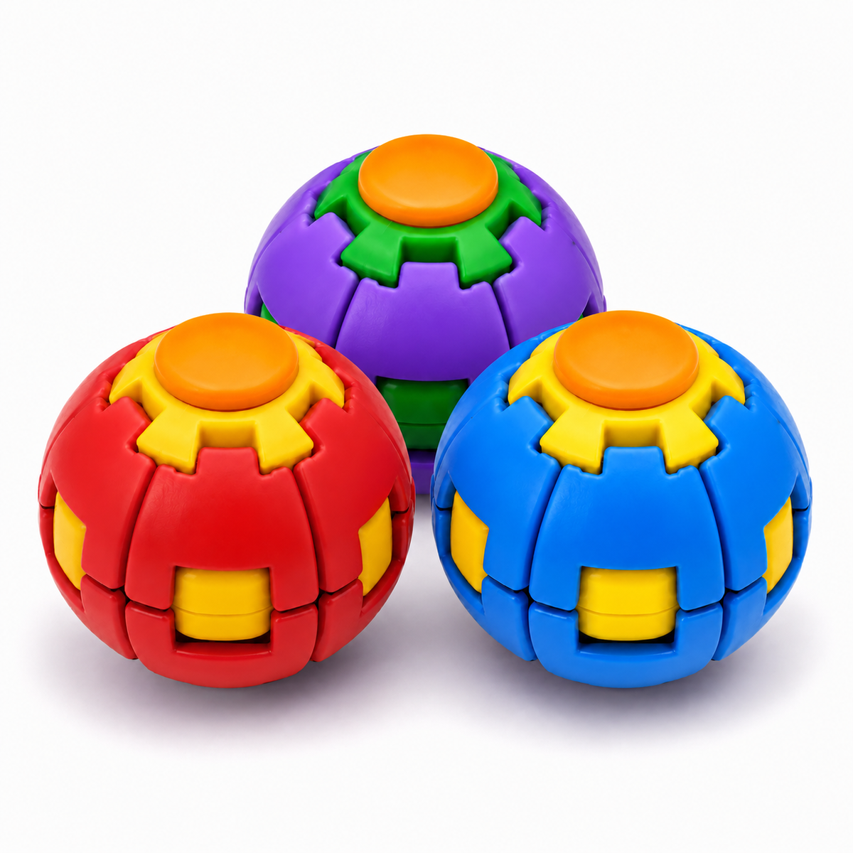 360° Fidget Ball – Assemble, Press, and Spin
