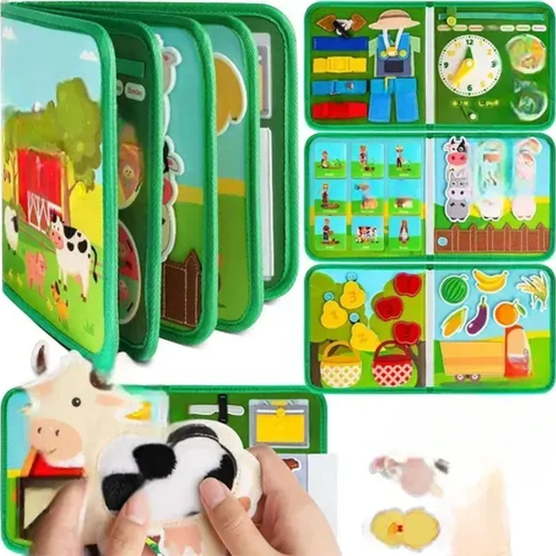 Montessori Busy Board for Toddlers Ages  brinquedo infantil