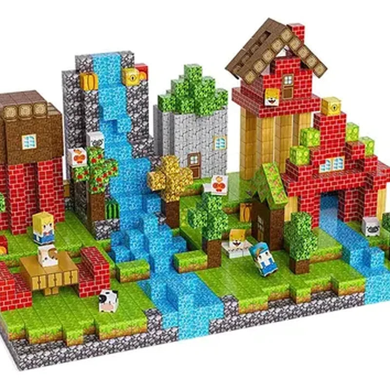 100PCS Magnetic Building Block Set - ABS brinquedo infantil
