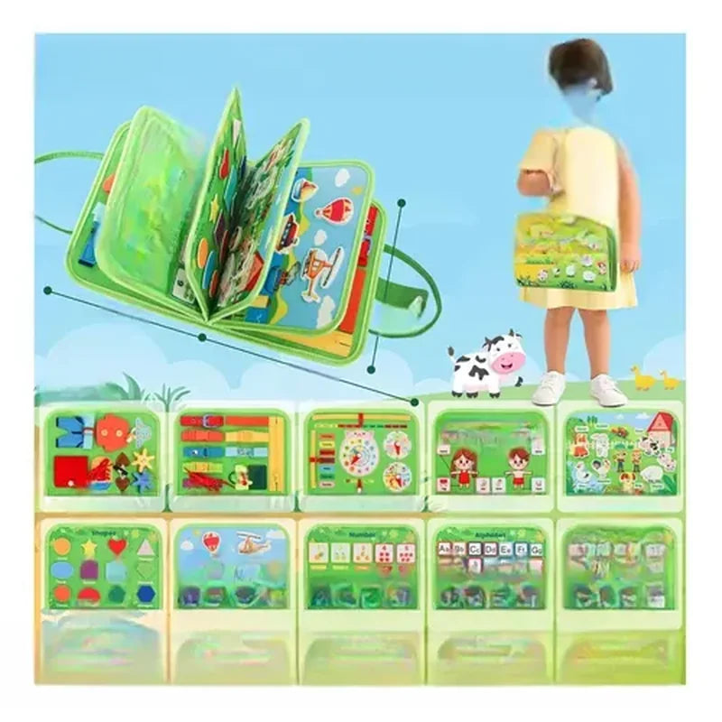 Montessori Busy Board for Toddlers Ages  brinquedo infantil