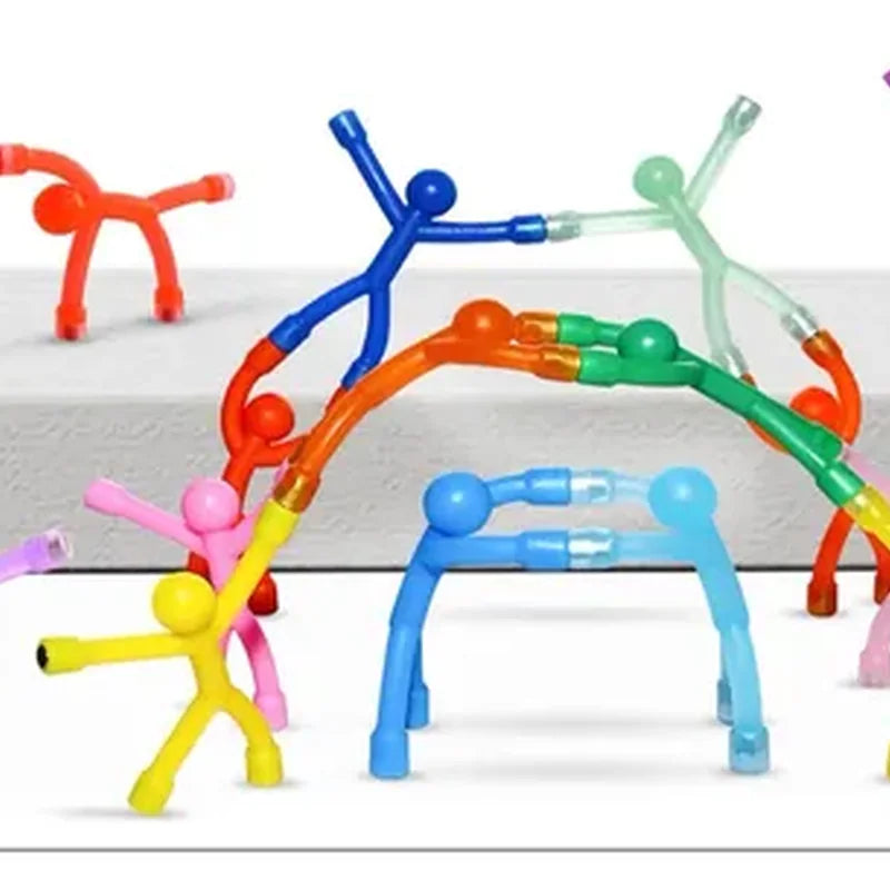 EFFUN 10-Pack Click-Lock Silicone & ABS  brinquedo infantil