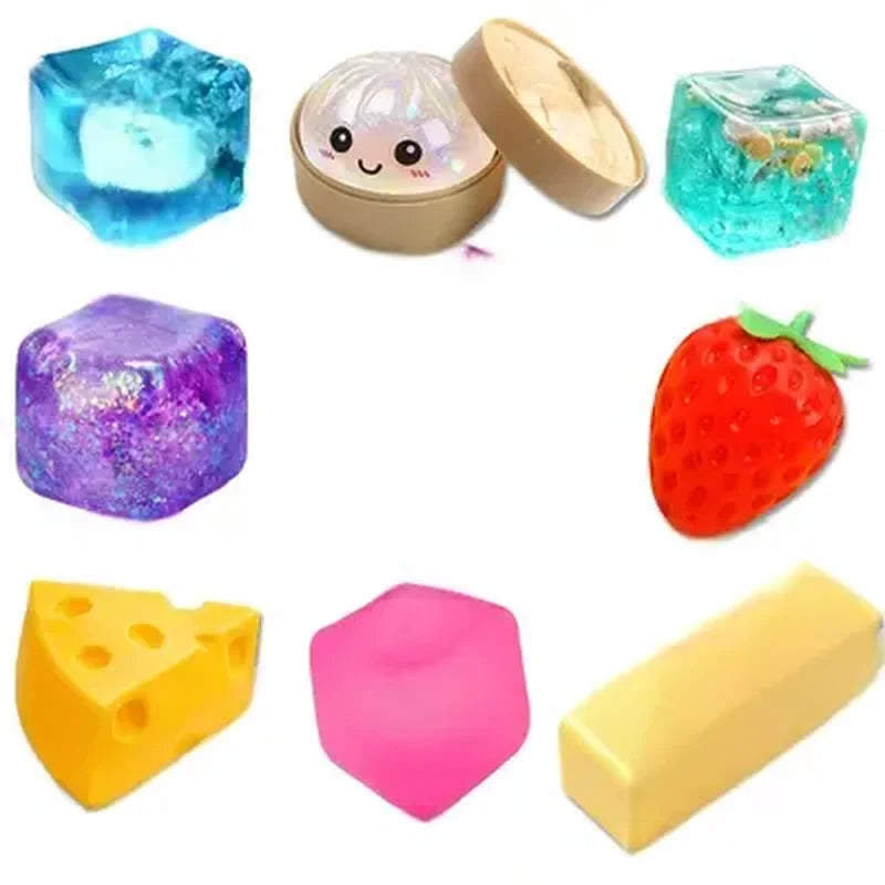 8-Piece Cute Animal Squishy Gift Pack, M brinquedo infantil