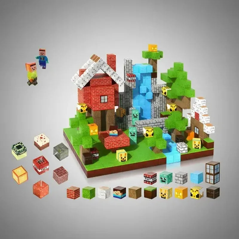 100PCS Magnetic Building Block Set - ABS brinquedo infantil