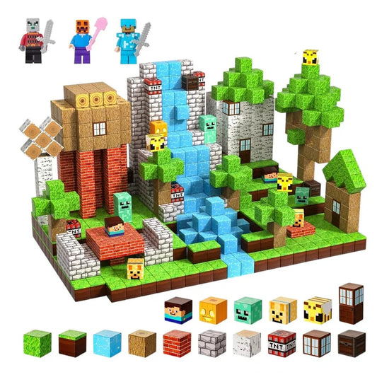 100PCS Magnetic Building Block Set - ABS brinquedo infantil
