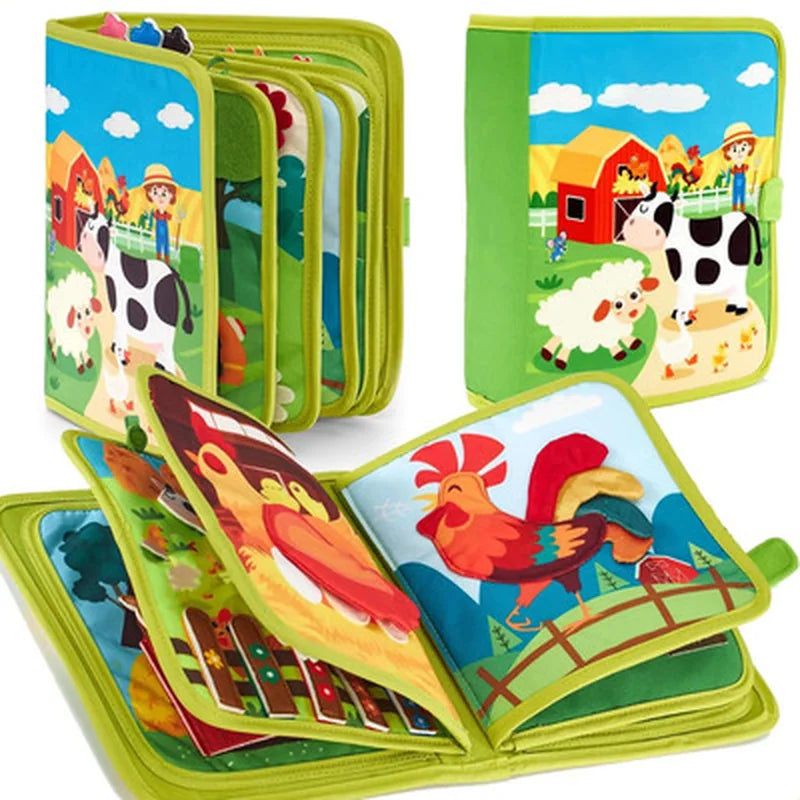 Montessori Felt Quiet Book, Preschool Le brinquedo infantil