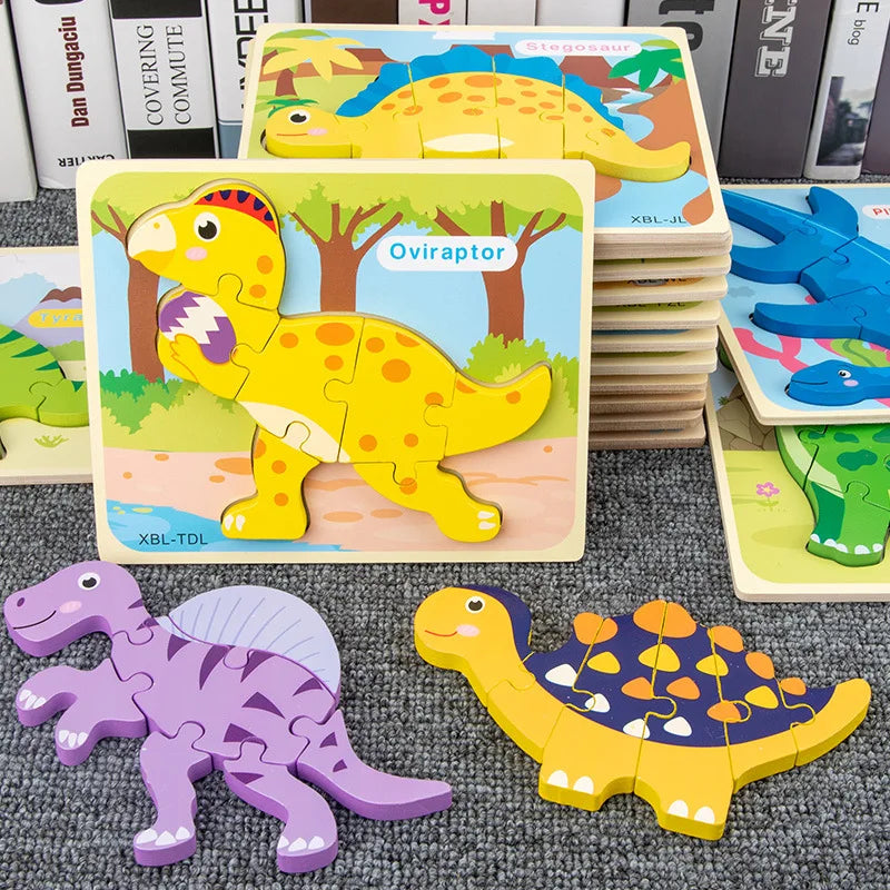 3D Wooden Dinosaur Puzzle