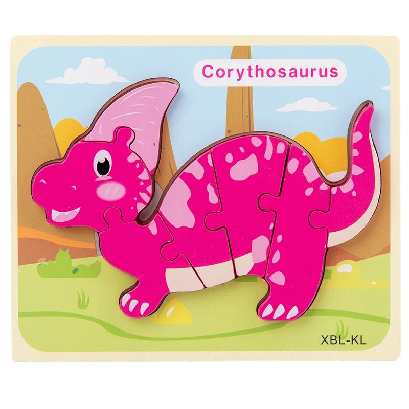 3D Wooden Dinosaur Puzzle