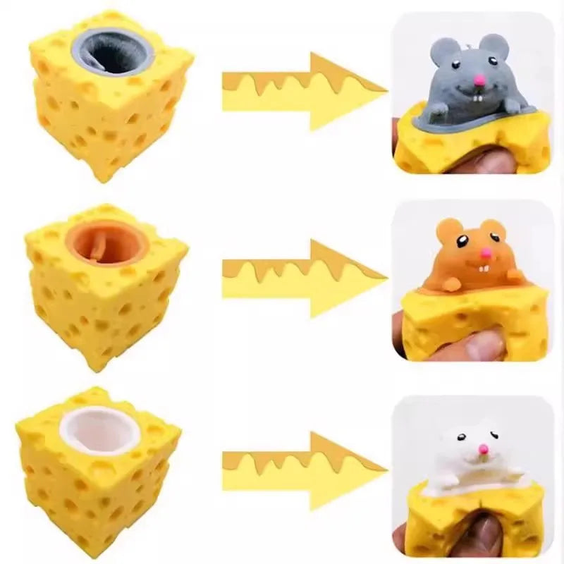 Cheesy Mouse™ – Squeeze & Pop Sensory Toy