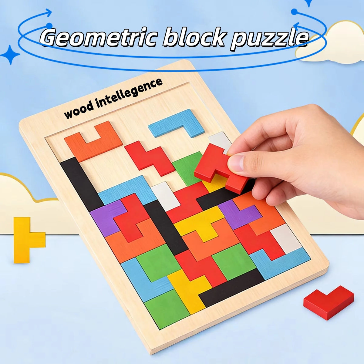 Wooden Montessori Tangram Shapes