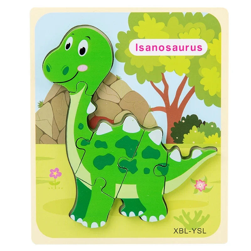 3D Wooden Dinosaur Puzzle