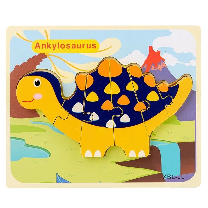 3D Wooden Dinosaur Puzzle