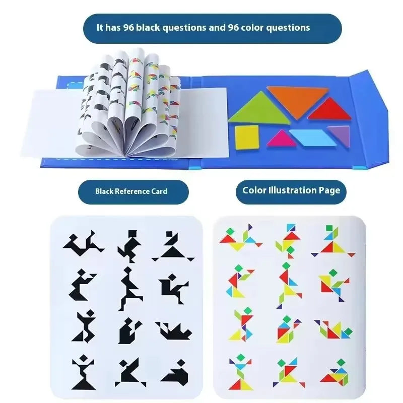 3D Magnetic Tangram Puzzle