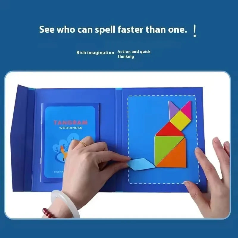 3D Magnetic Tangram Puzzle