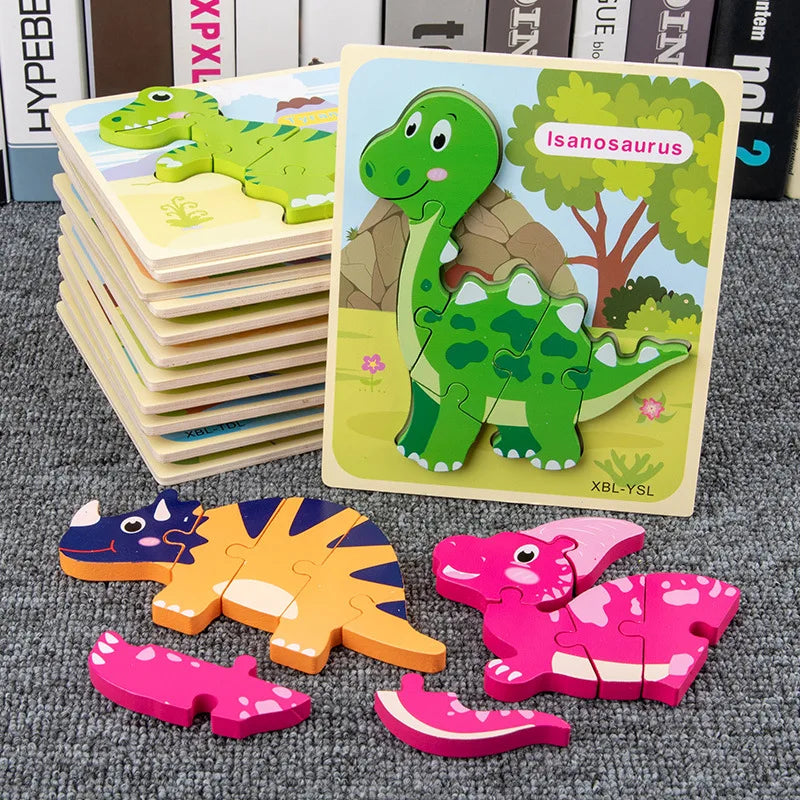 3D Wooden Dinosaur Puzzle