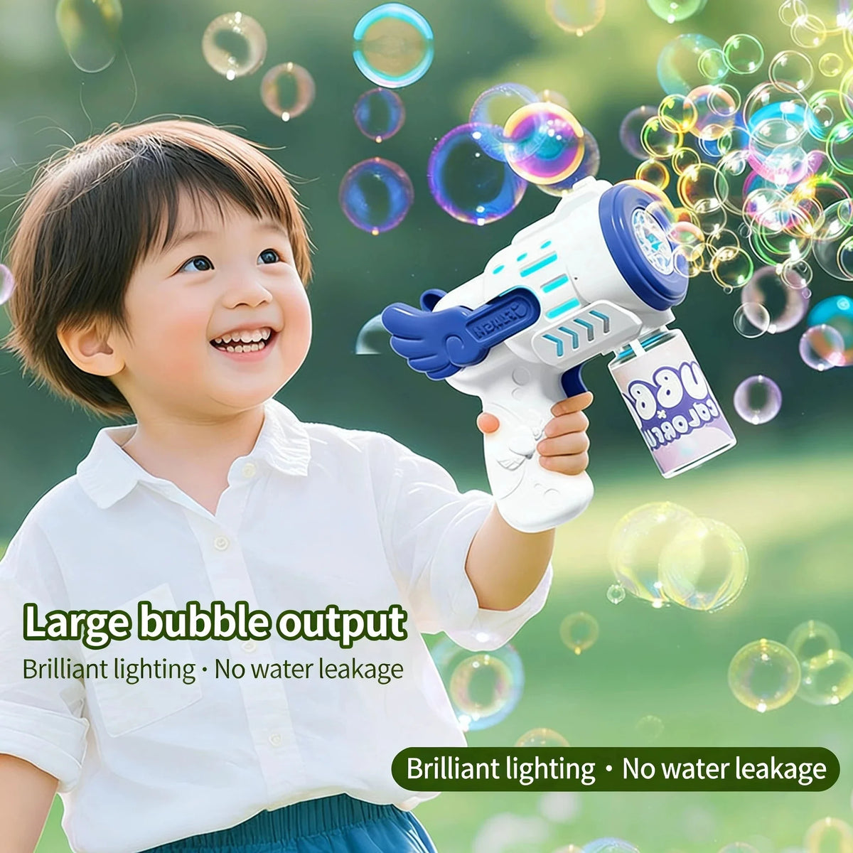 Automatic Rocket-Shaped Bubble Blower