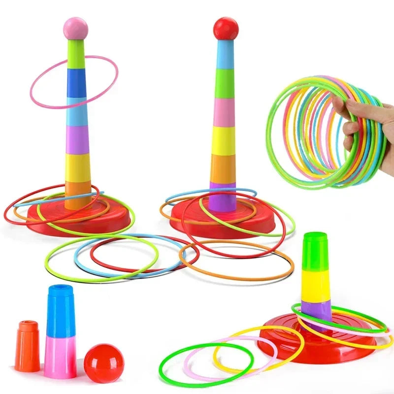Stacking Rings Toddler Game – Educational Toy for Motor Skill Development and Family Fun
