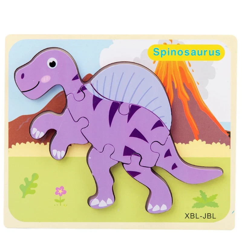 3D Wooden Dinosaur Puzzle