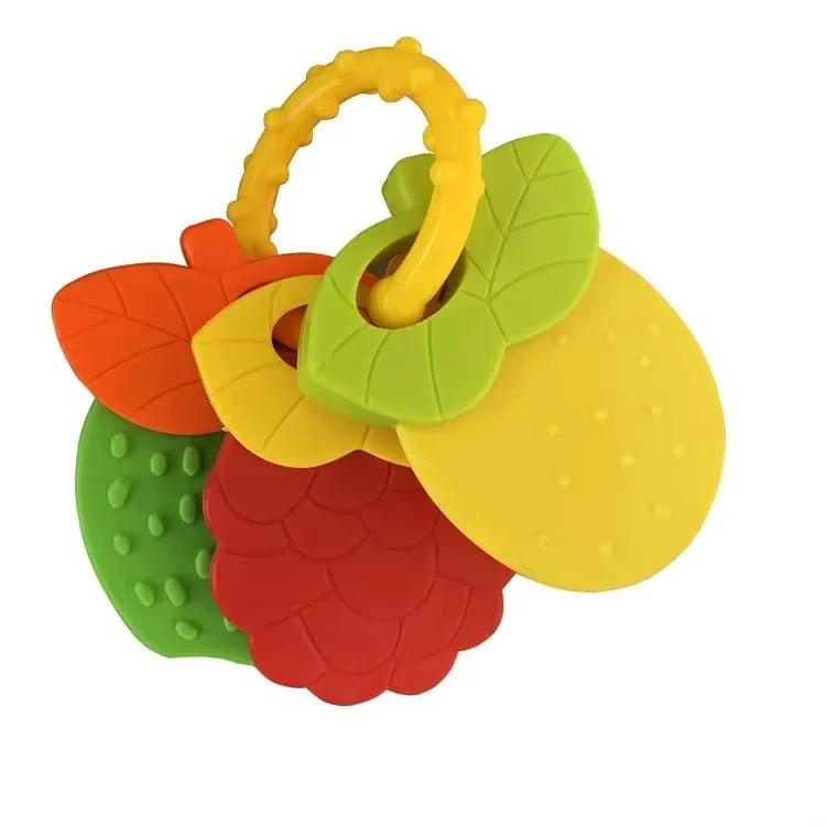 Fruit-Shaped Silicone Baby Teether