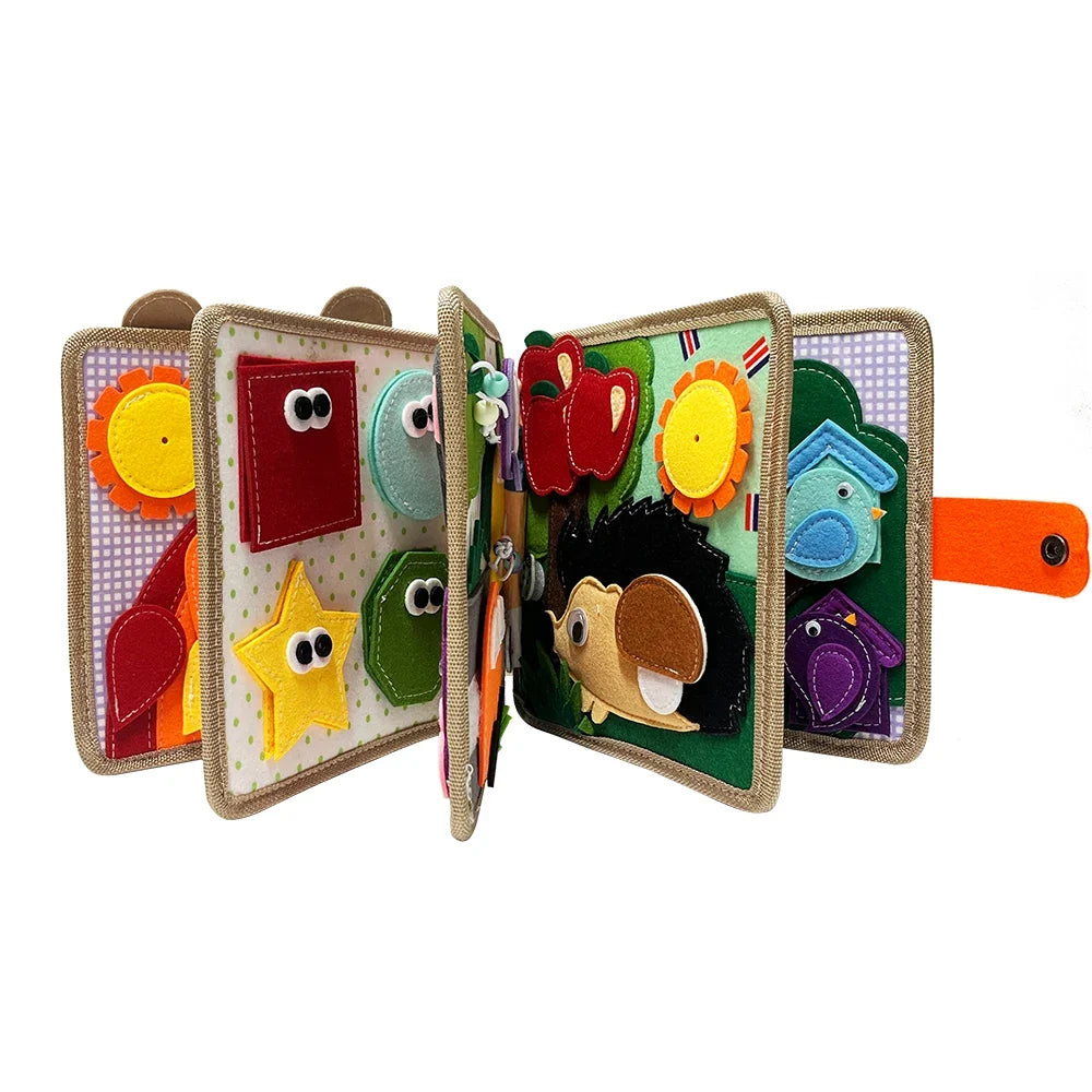 Montessori 3D Giraffe Sensory Book