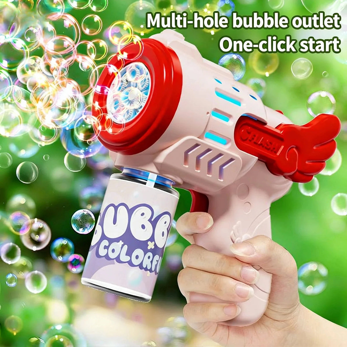 Automatic Rocket-Shaped Bubble Blower