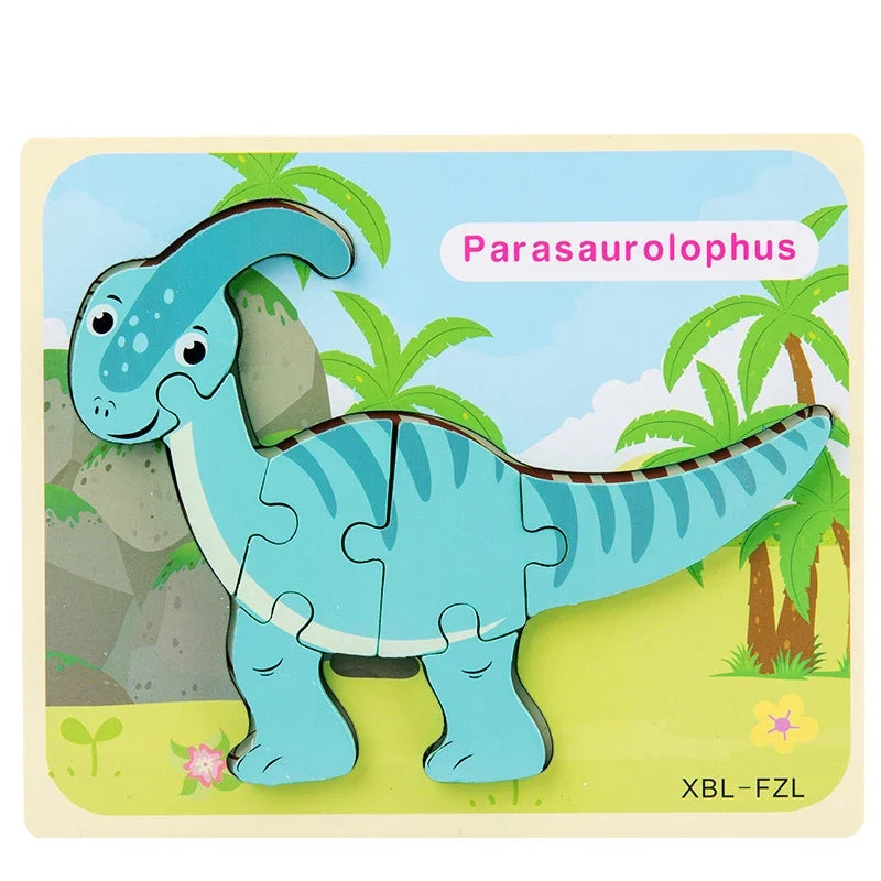 3D Wooden Dinosaur Puzzle