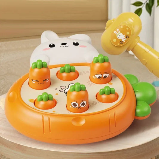 Brinquedo Montessori Infantil – Jogo de Martelinho com Tema de Animais para Desenvolvimento Motor