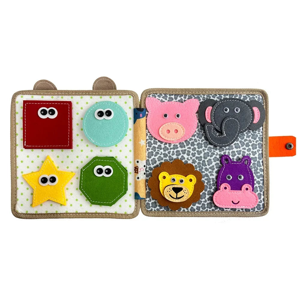 Montessori 3D Giraffe Sensory Book