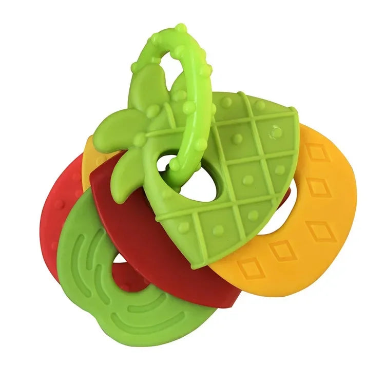 Fruit-Shaped Silicone Baby Teether