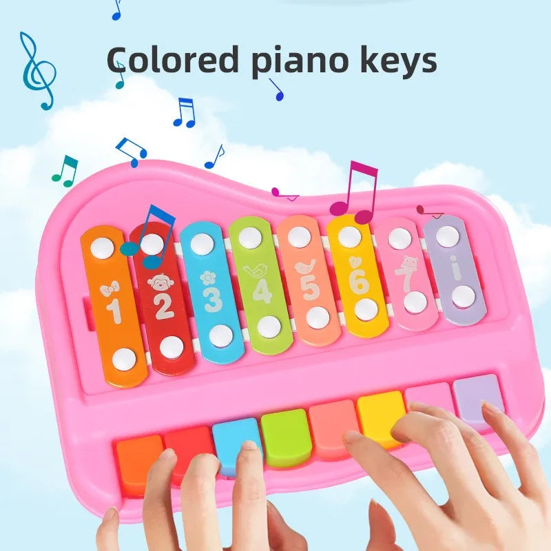 2-in-1 Piano and Xylophone Musical Toy for Babies