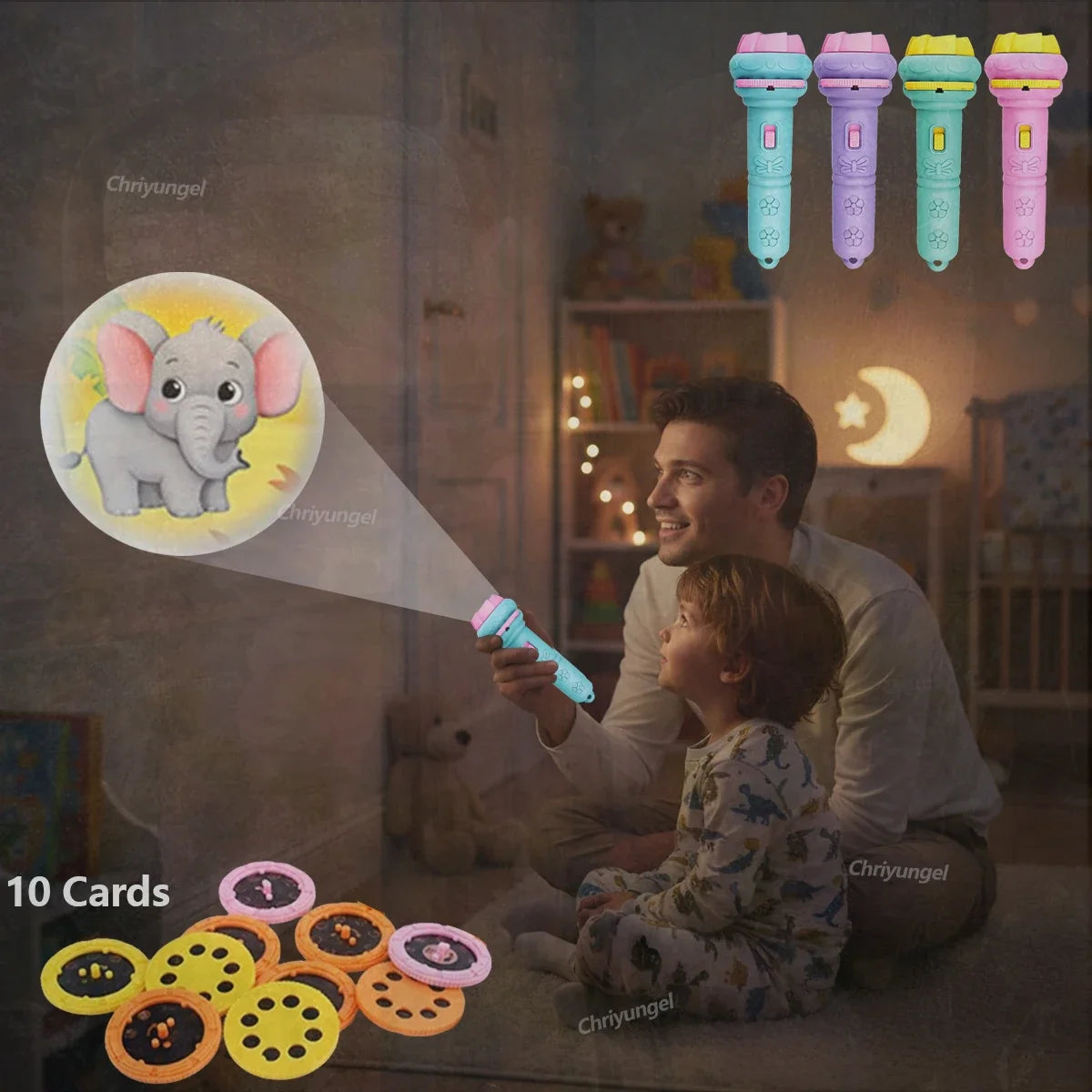 Kids' Projector with Image Discs