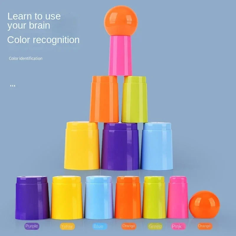 Stacking Rings Toddler Game – Educational Toy for Motor Skill Development and Family Fun