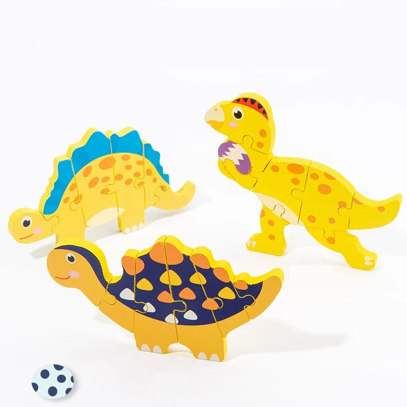 3D Wooden Dinosaur Puzzle