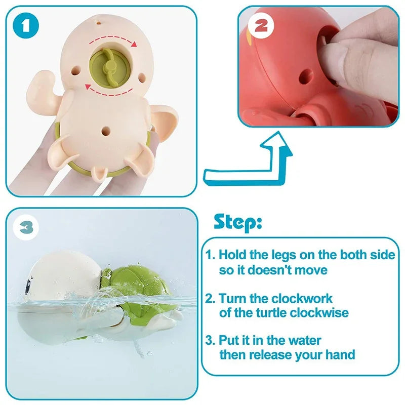 Turtle and Whale Bath Toy