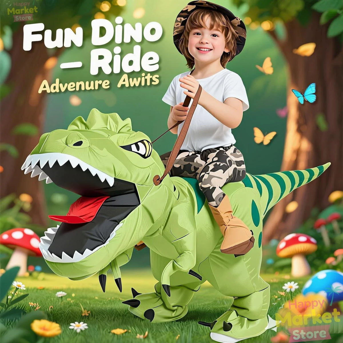 Inflatable T Rex Costume
