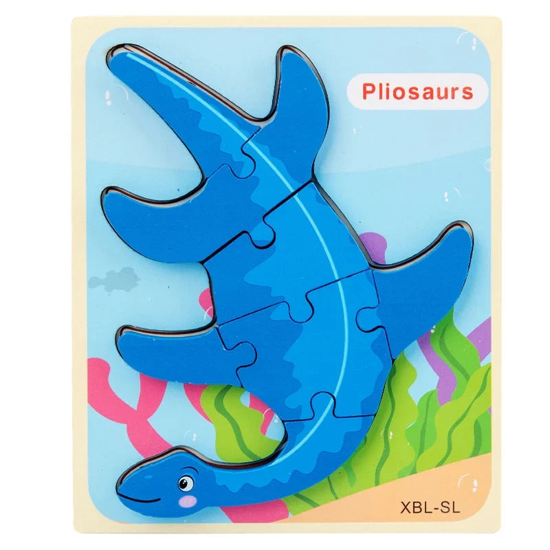 3D Wooden Dinosaur Puzzle
