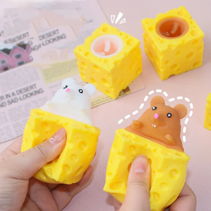 Cheesy Mouse™ – Squeeze & Pop Sensory Toy