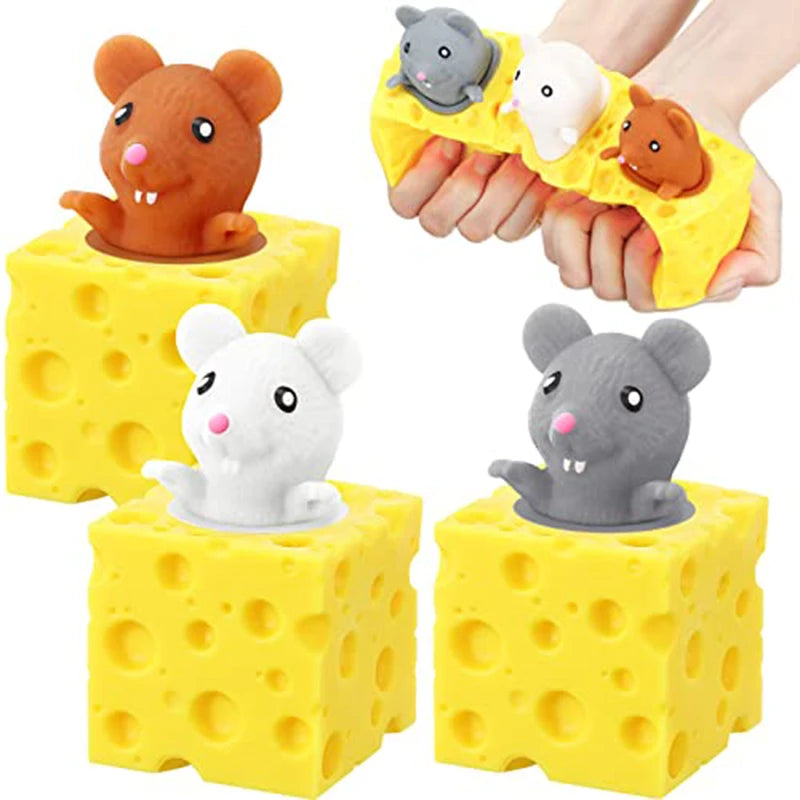 Cheesy Mouse™ – Squeeze & Pop Sensory Toy