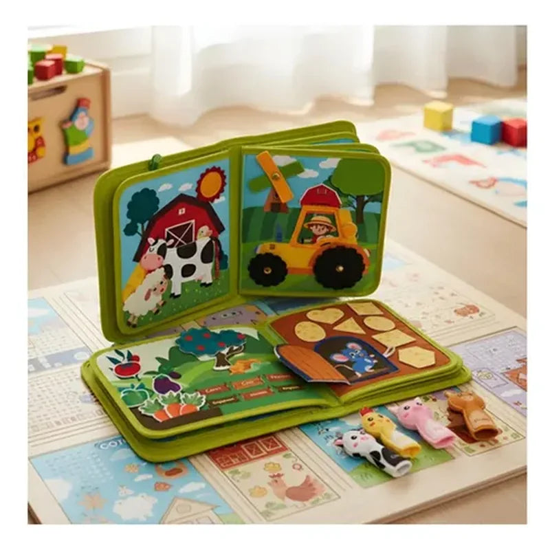 Montessori Busy Board for Toddlers Ages  brinquedo infantil
