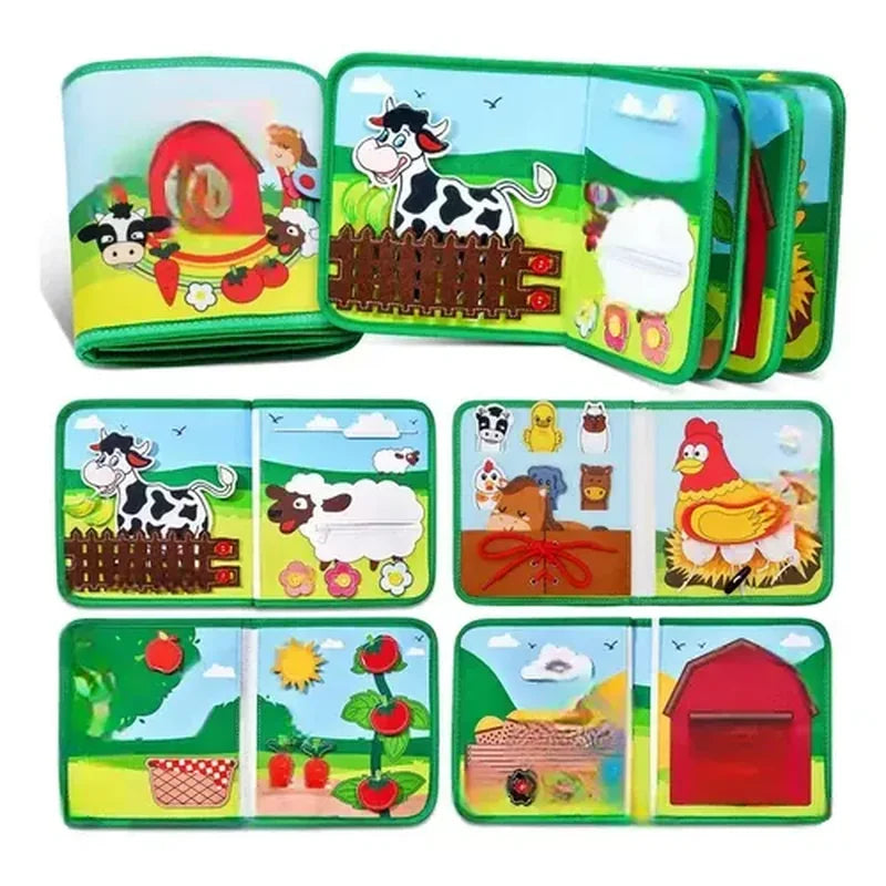 Montessori Busy Board for Toddlers Ages  brinquedo infantil