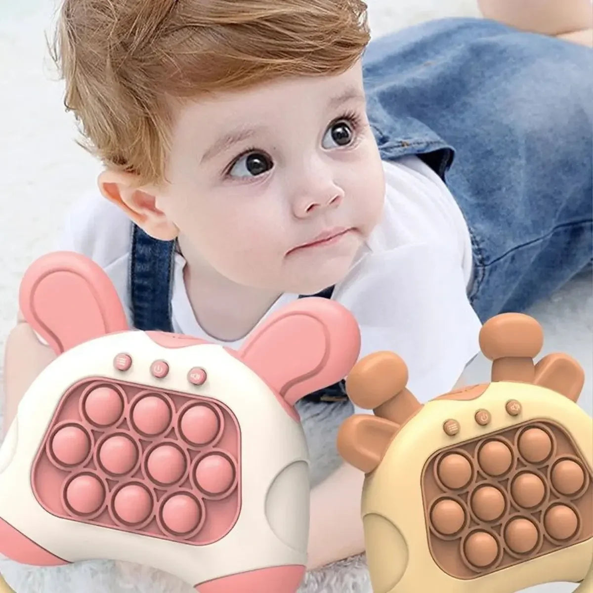 Pop Safari pop it eletrônico brinquedo anti stress criança brincando